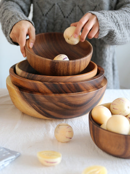 Real Staples™ Artisanal Wooden Bowl