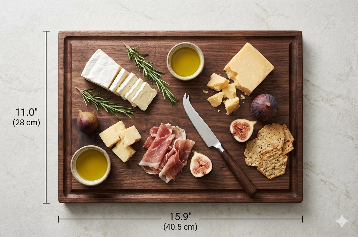 Large Black Walnut Prep Serve Board