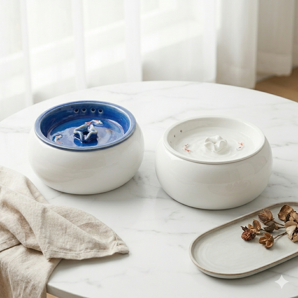 Real Staples Ceramic Pet Fountain Comparison