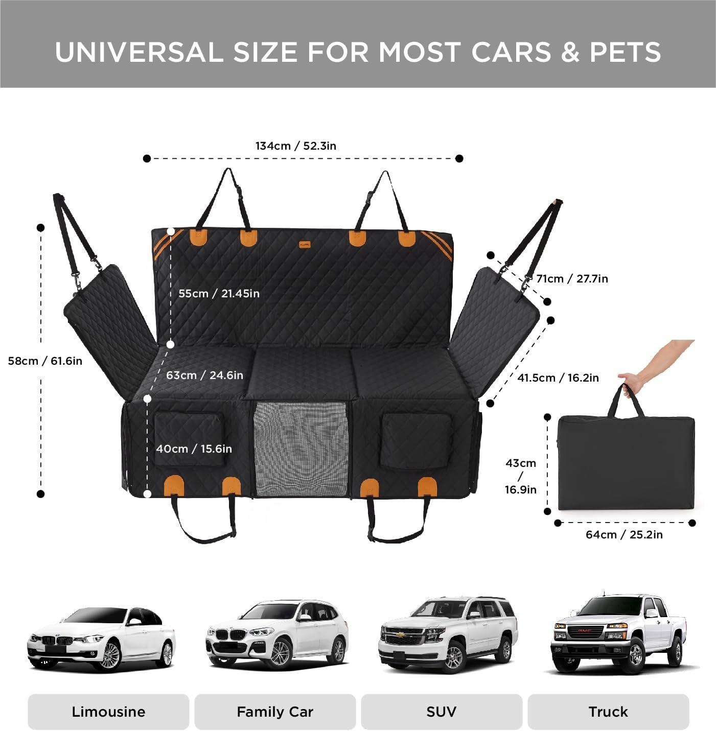 Real Staples Comfy Cruiser Universal Size For Most Cars and Pets